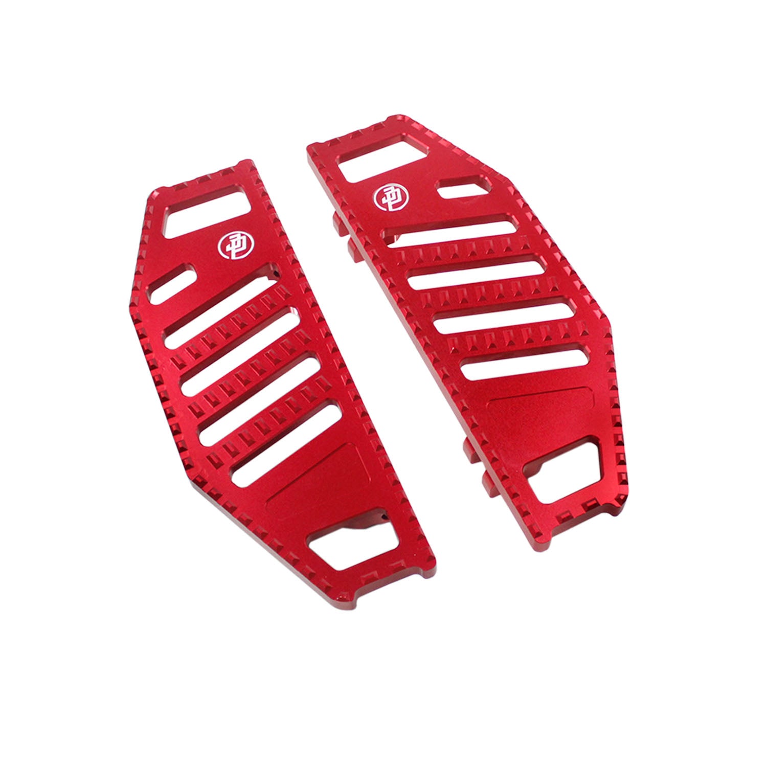 Red Big Rider's Floorboards Footboards for Harley Davidson 