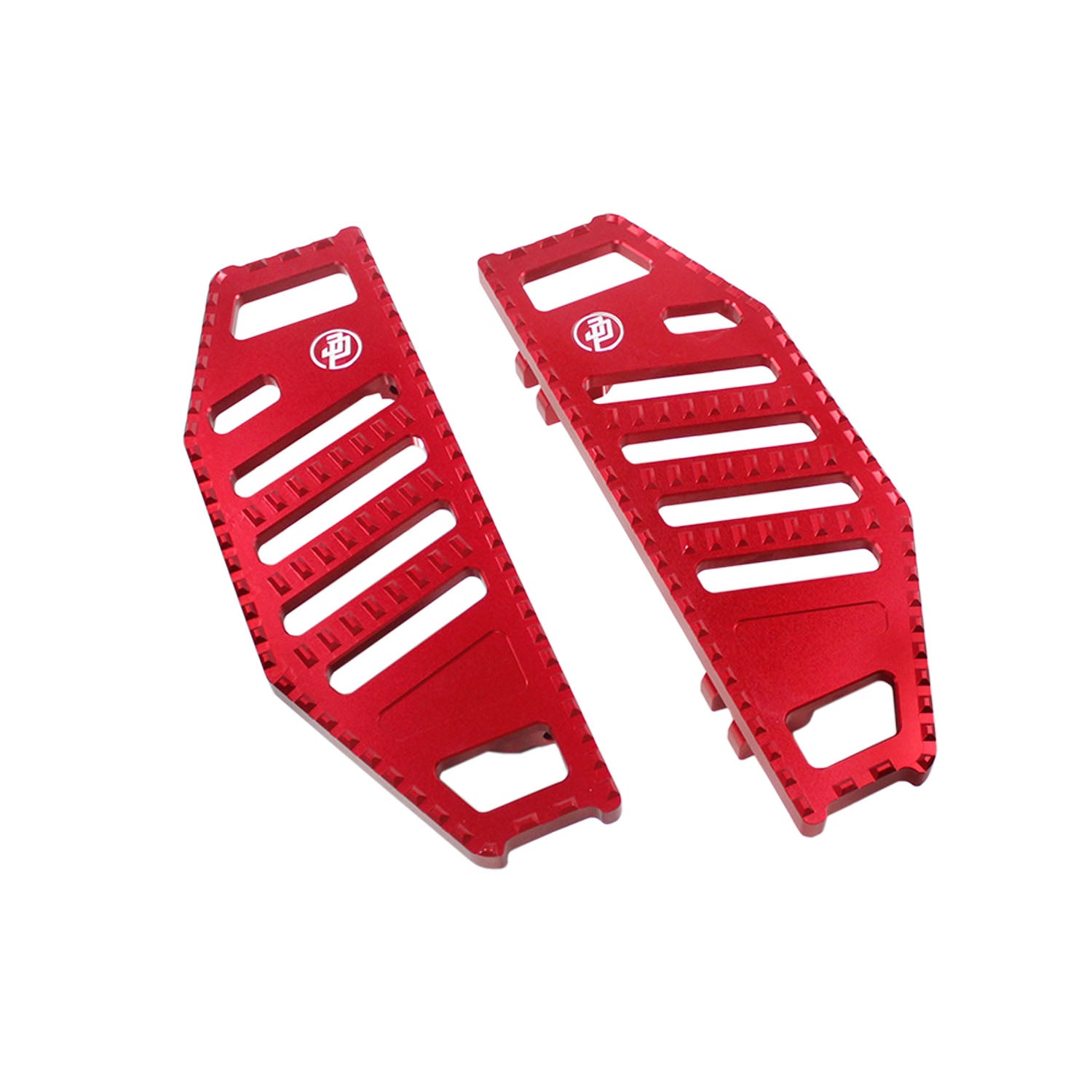 Red Big Rider's Floorboards Footboards for Harley Davidson 