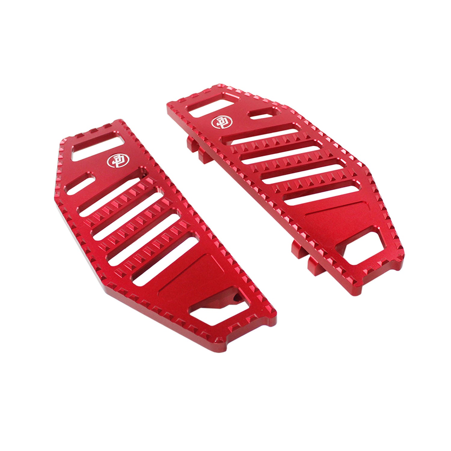 Red Big Rider's Floorboards Footboards for Harley Davidson 