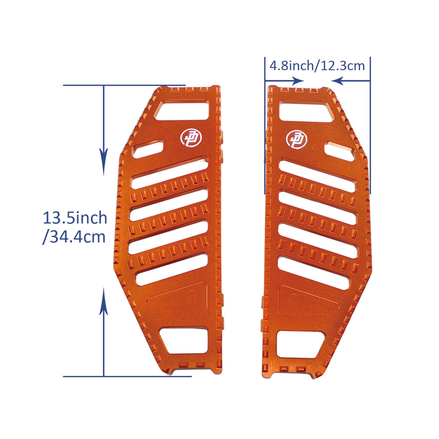 Orange Big Rider's Floorboards Footboards for Harley Davidson 