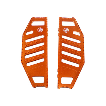 Orange Big Rider's Floorboards Footboards for Harley Davidson 