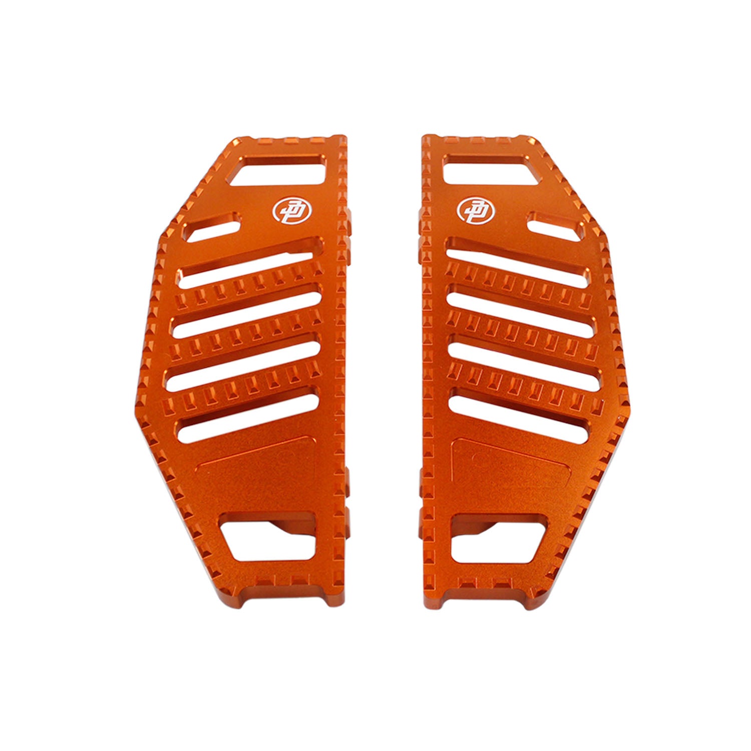 Orange Big Rider's Floorboards Footboards for Harley Davidson  - 0