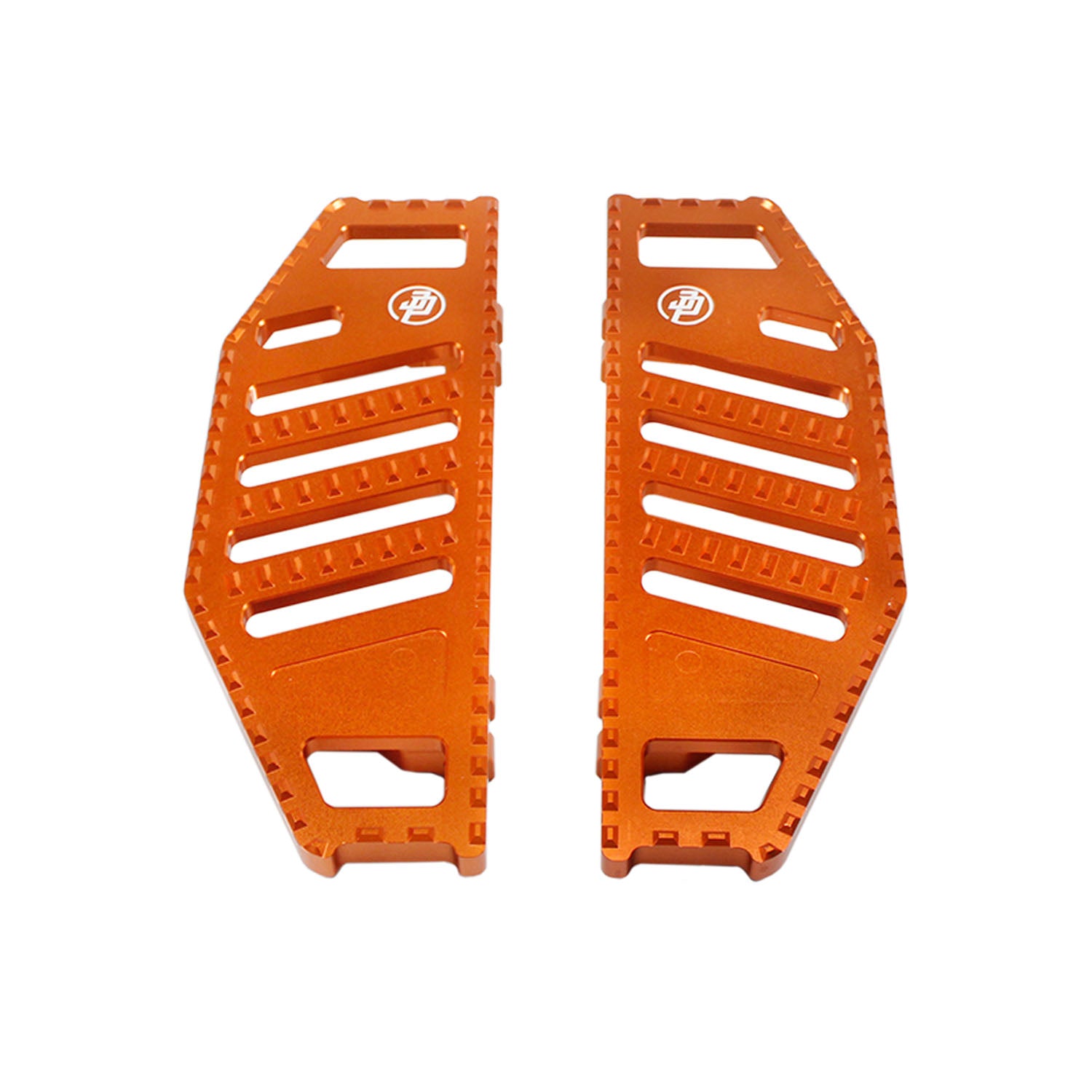 Orange Big Rider's Floorboards Footboards for Harley Davidson 