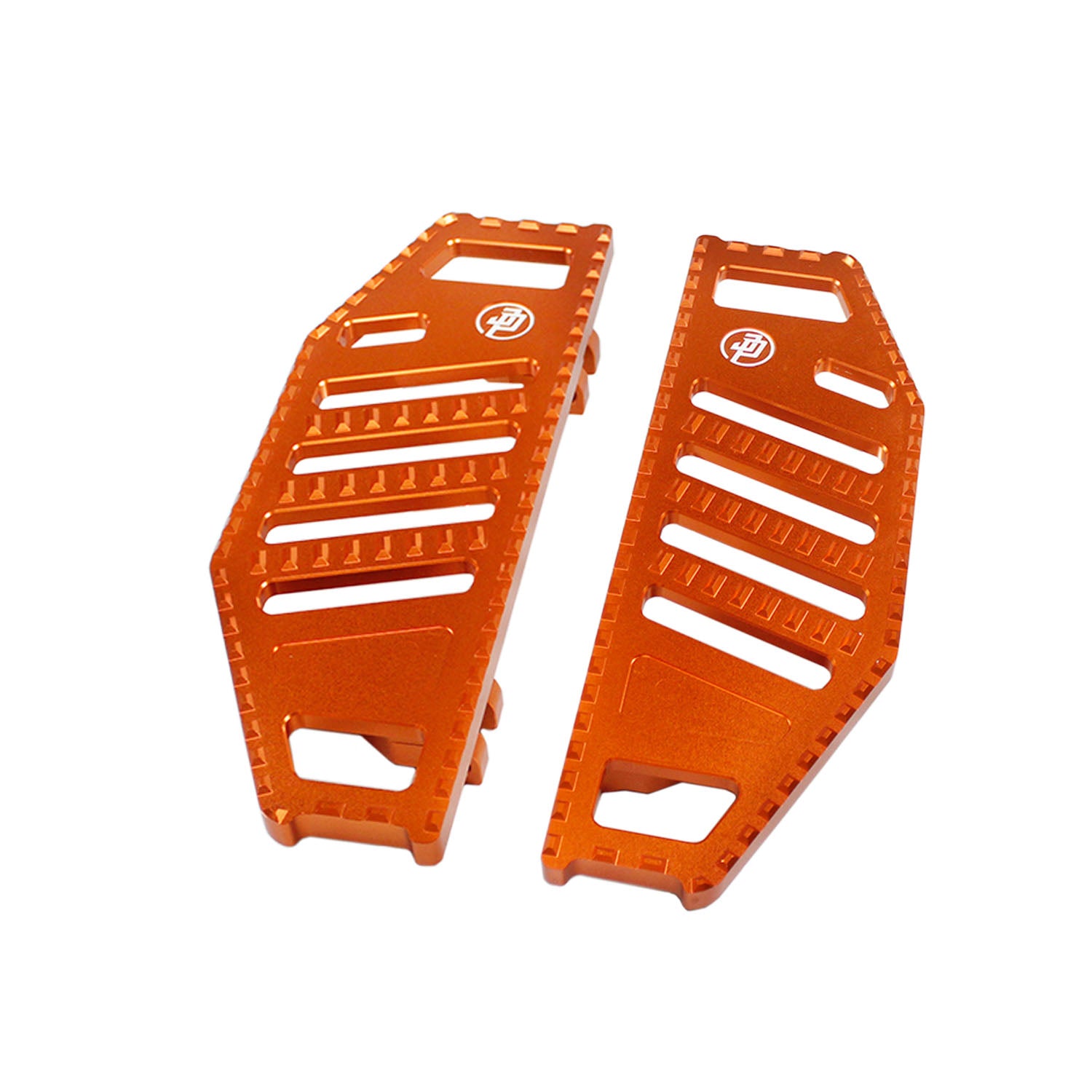 Orange Big Rider's Floorboards Footboards for Harley Davidson 