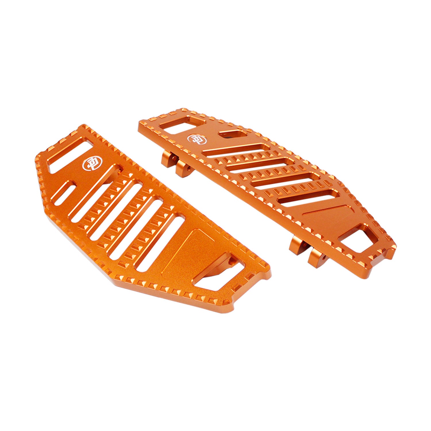 Orange Big Rider's Floorboards Footboards for Harley Davidson 