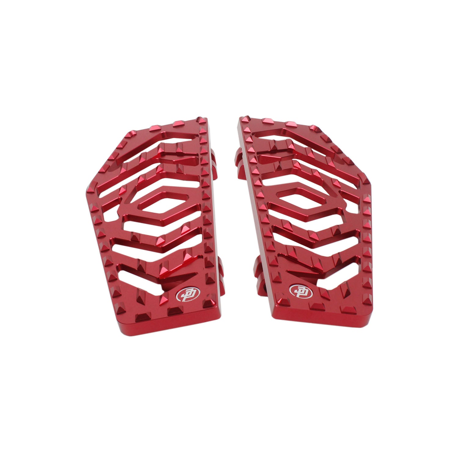 Red Anit-Slip Big Rider's Floorboards for Harley Davidson