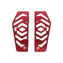 Red Anit-Slip Big Rider's Floorboards for Harley Davidson-5