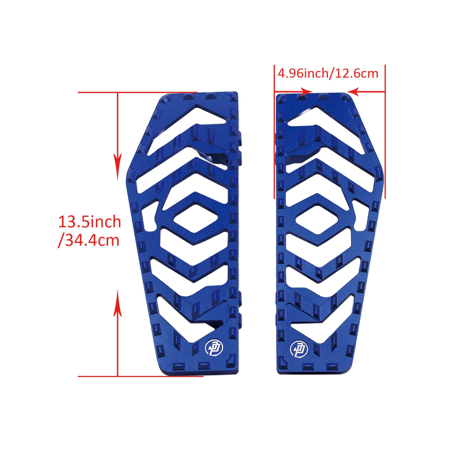 Blue Anit-Slip Big Rider's Floorboards for Harley Davidson