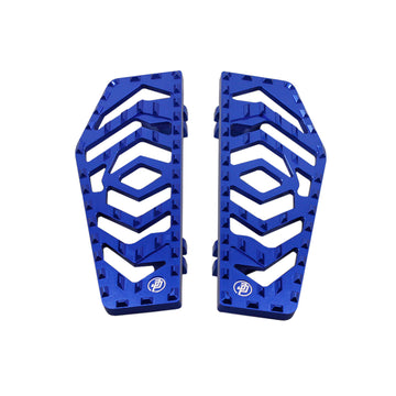 Blue Anit-Slip Big Rider's Floorboards for Harley Davidson