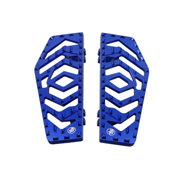 Blue Anit-Slip Big Rider's Floorboards for Harley Davidson