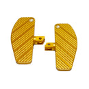 Gold Anti-Slip Diamond Mini Foot Floorboards for Harley Davidson Dyna Softail-1