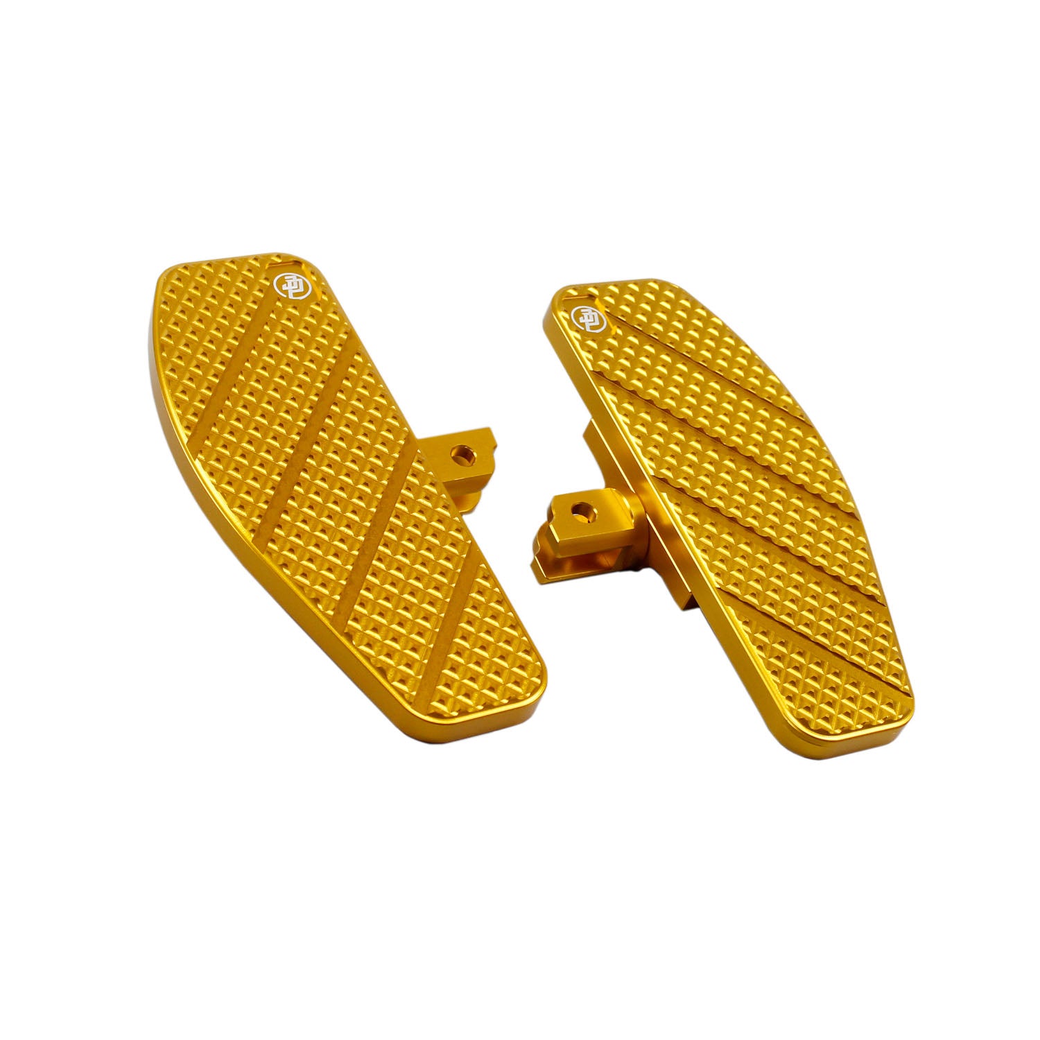 Gold Anti-Slip Diamond Mini Foot Floorboards for Harley Davidson Dyna Softail