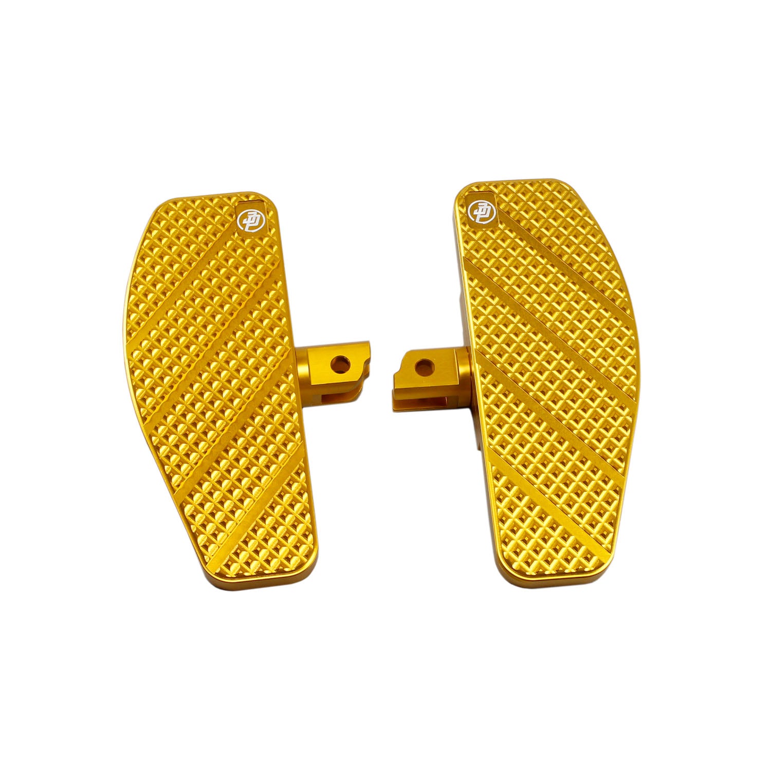 Gold Anti-Slip Diamond Mini Foot Floorboards for Harley Davidson Dyna Softail