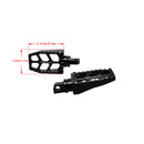 Black Passenger Footpegs for Harley Davidson 1984-2017 Dyna Softail FX Models-2