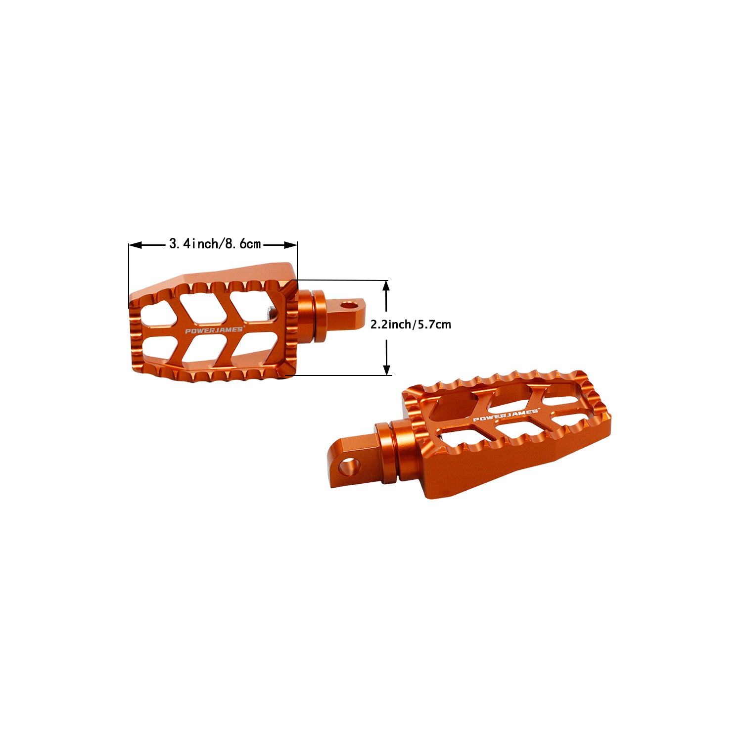 Baja orange Hollow Out design Footpeg for Harley Davidson 17-before Softail FX Models