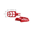 Red Passenger Footpegs for Harley Davidson 2018-2023 Softail FX Models-5