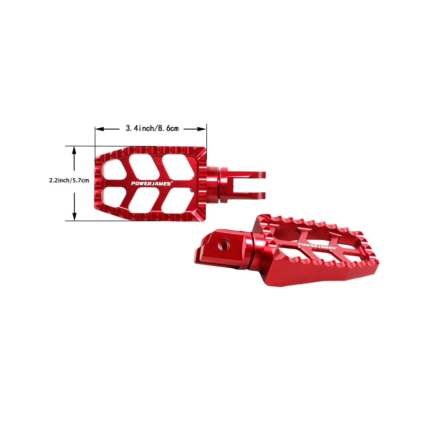 Red Passenger Footpegs for Harley Davidson 2018-2023 Softail FX Models