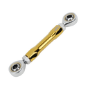 Gold Mid- Control Shifter Shift Linkage for Harley Davidson Dyna 1984-2017 Models-4