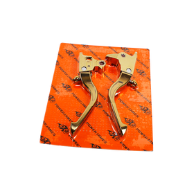 Gold Adjustable Brake Clutch Lever Control Kit for Harley Davidson Softail 2018-2023 - 0