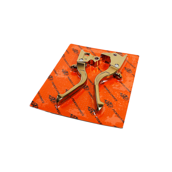 Gold Adjustable Brake Clutch Lever Control Kit for Harley Davidson Softail 2018-2023