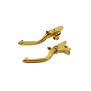 Gold Adjustable Brake Clutch Lever Control Kit for Harley Davidson Softail 2018-2023-5