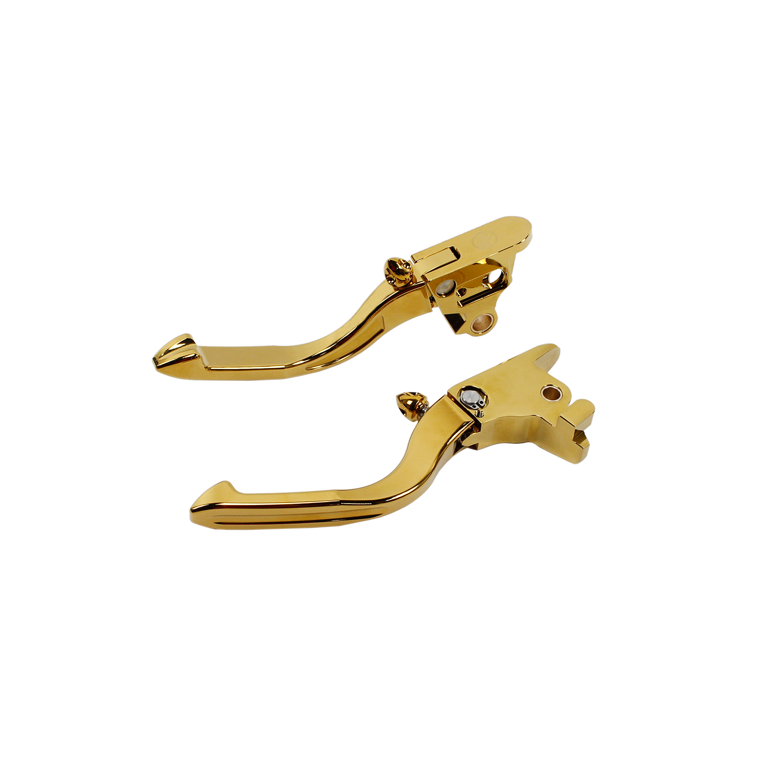 Gold Adjustable Brake Clutch Lever Control Kit for Harley Davidson Softail 2018-2023