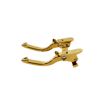 Gold Adjustable Brake Clutch Lever Control Kit for Harley Davidson Softail 2018-2023
