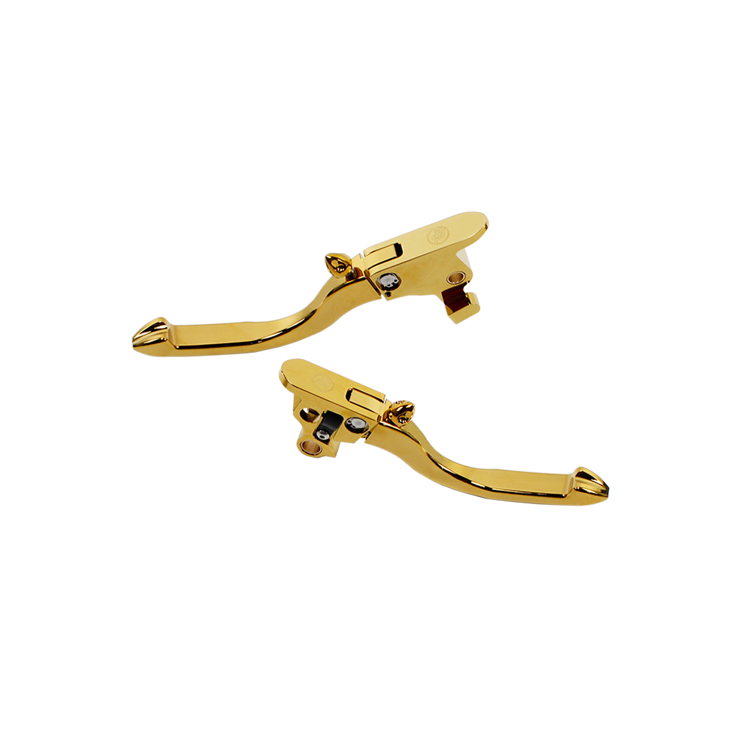 Gold Adjustable Brake Clutch Lever Control Kit for Harley Davidson Softail 2018-2023