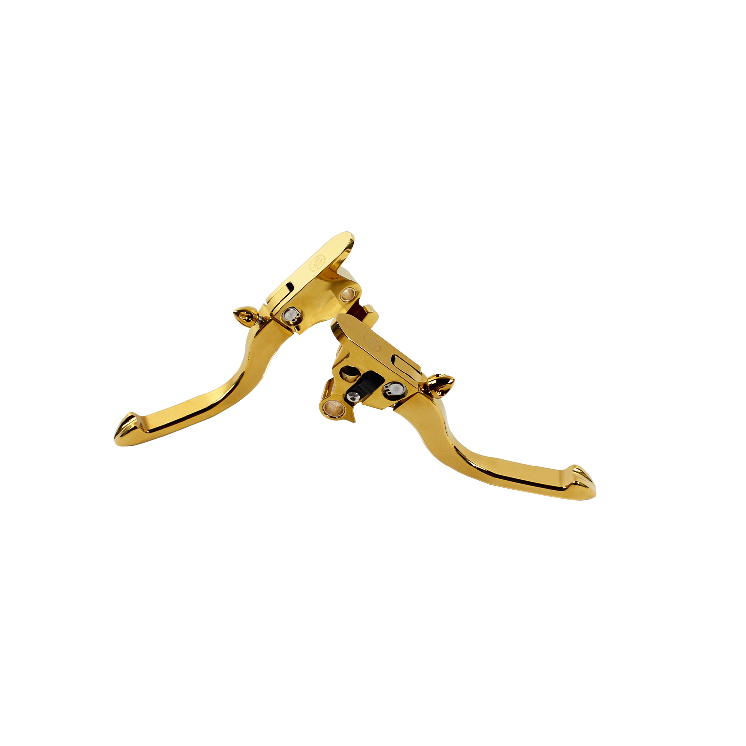 Gold Adjustable Brake Clutch Lever Control Kit for Harley Davidson Softail 2018-2023