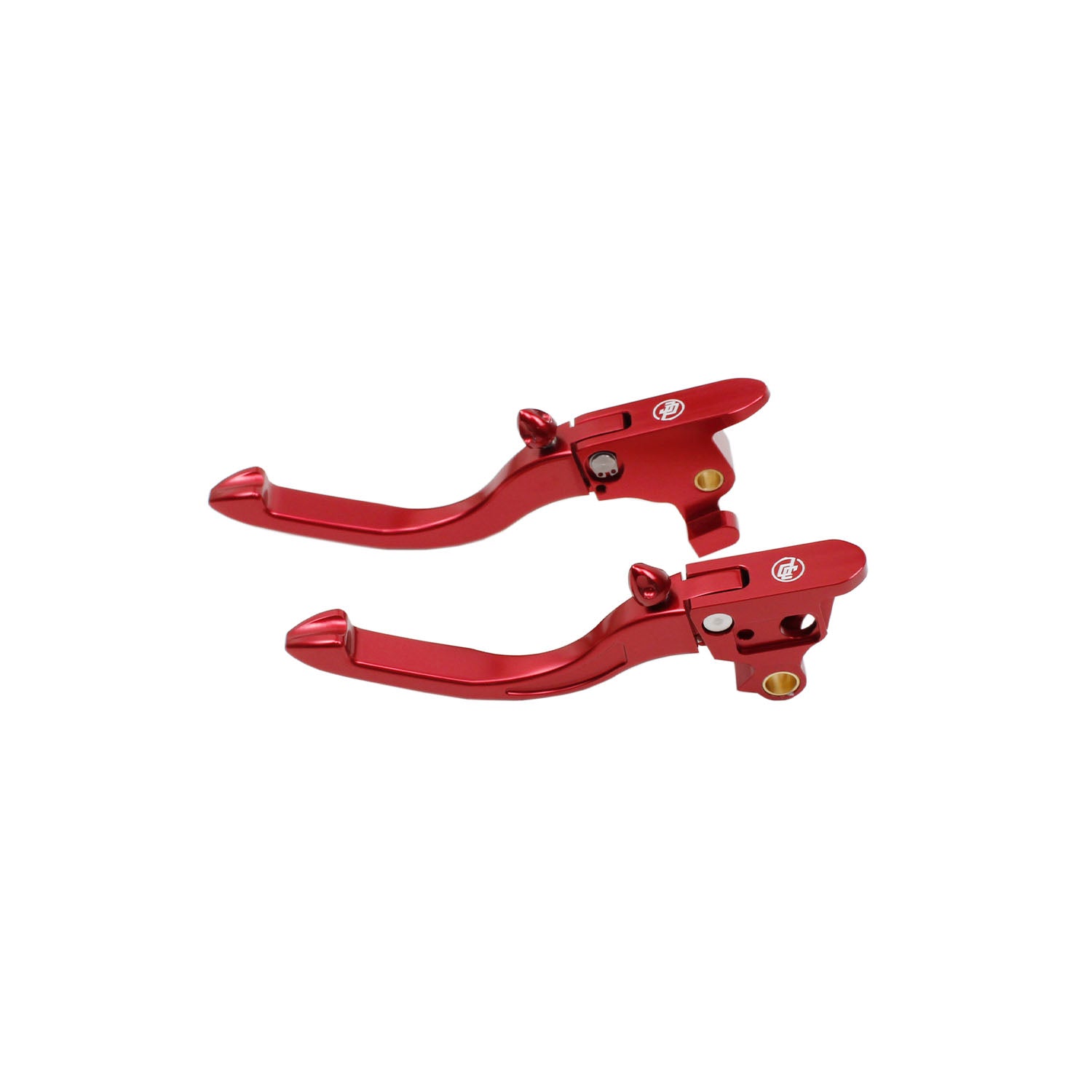 Anodized Red Adjustable Brake Clutch Lever Control Kit for Harley Davidson Softail 2018-2023