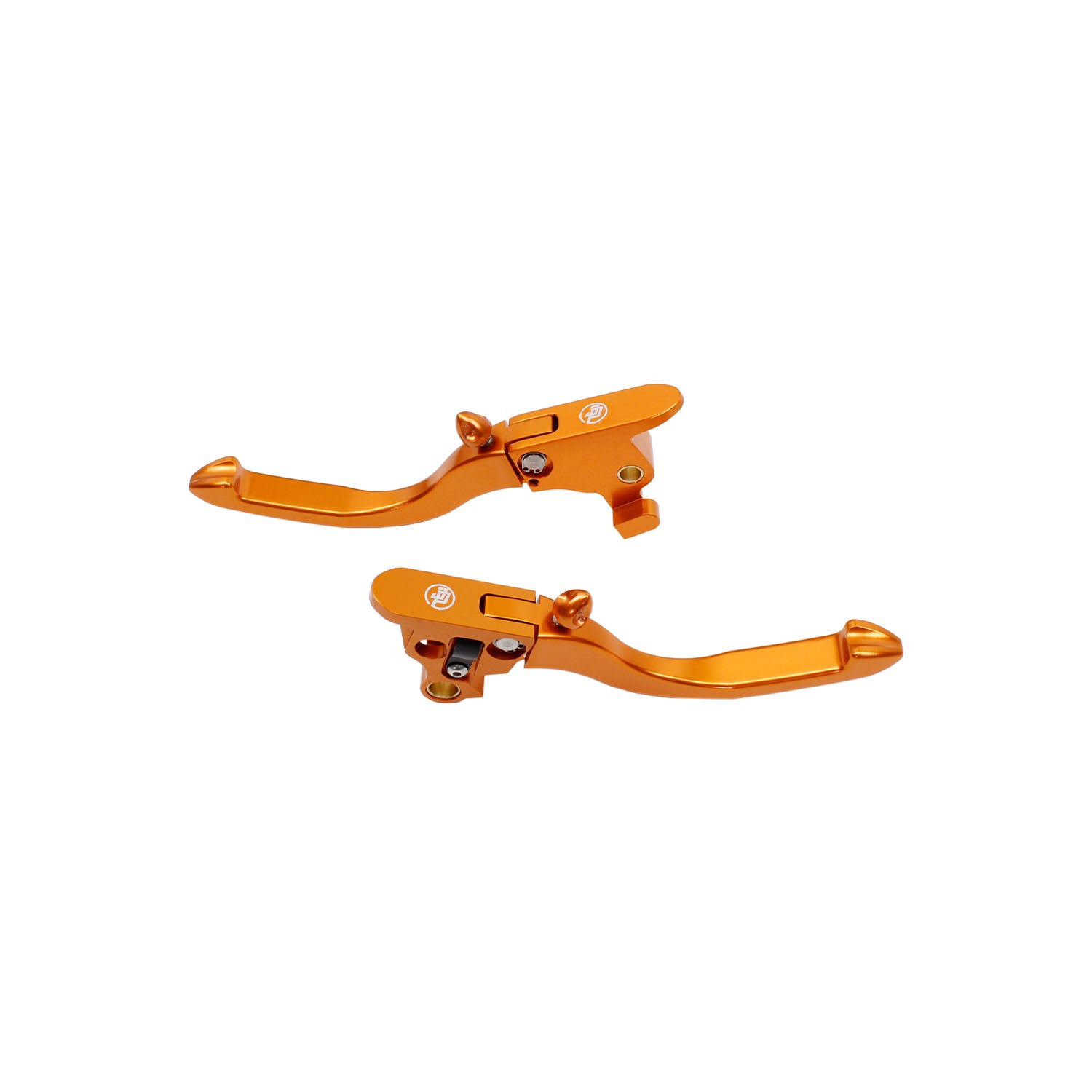 Anodized Orange Adjustable Brake Clutch Lever Control Kit for Harley Davidson Softail 2018-2023 - 0