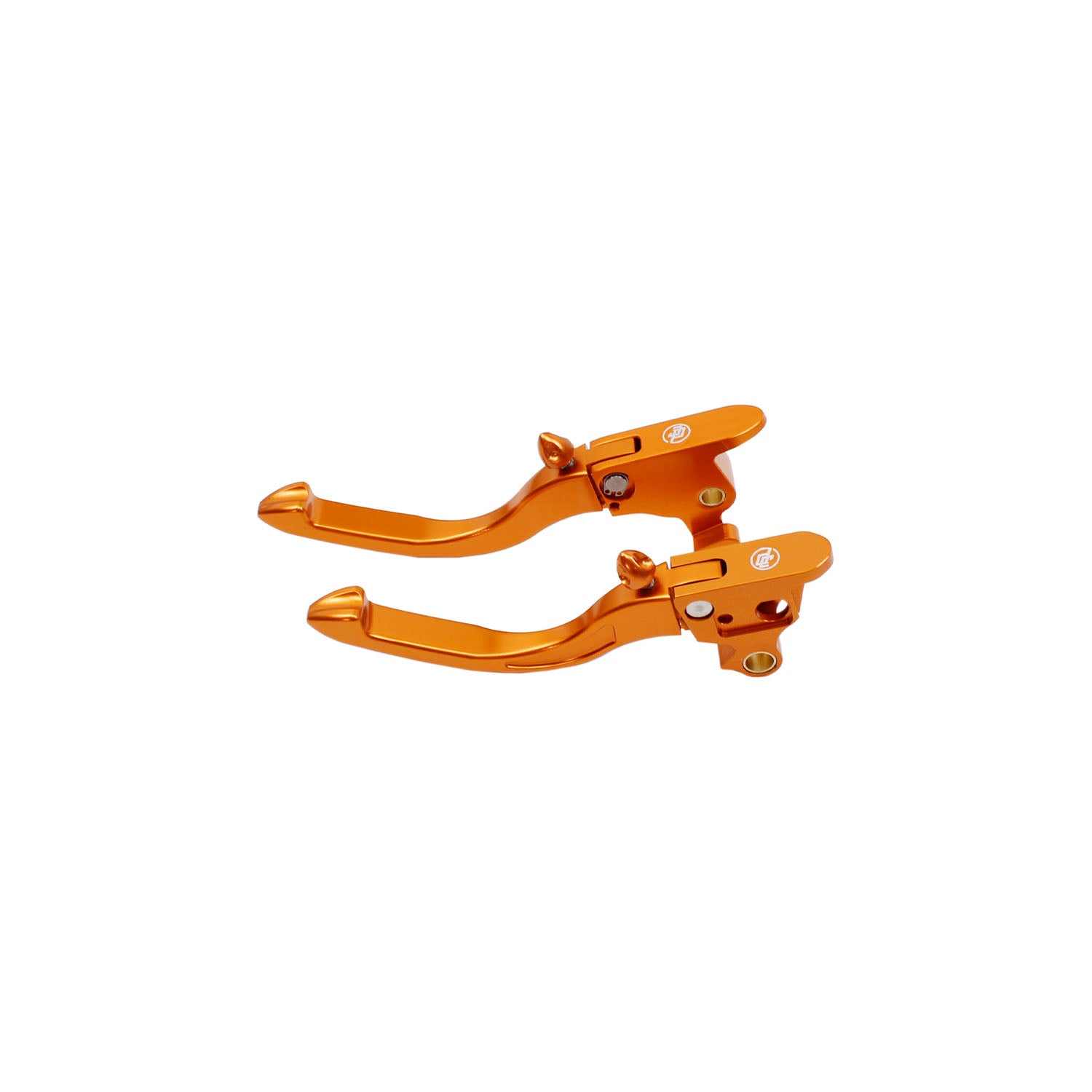 Anodized Orange Adjustable Brake Clutch Lever Control Kit for Harley Davidson Softail 2018-2023