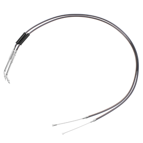 47" Smoky Black Pearl Braided Throttle and Idle Cruise Cables for Harley V Twin
