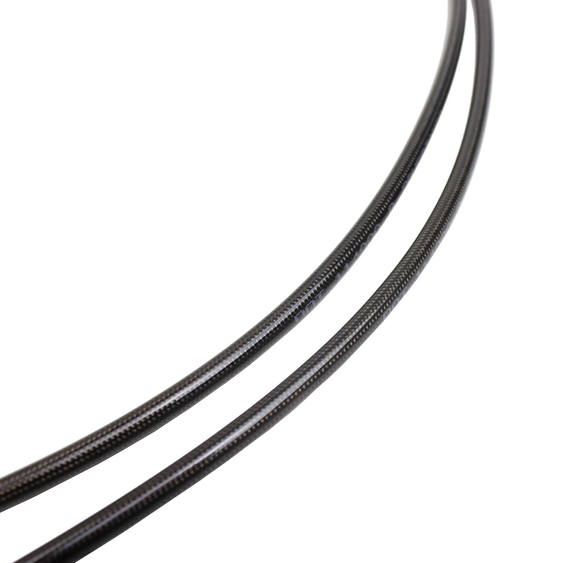 47" Smoky Black Pearl Braided Throttle and Idle Cruise Cables for Harley V Twin