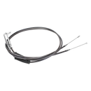47" Smoky Black Pearl Braided Throttle and Idle Cruise Cables for Harley V Twin-6