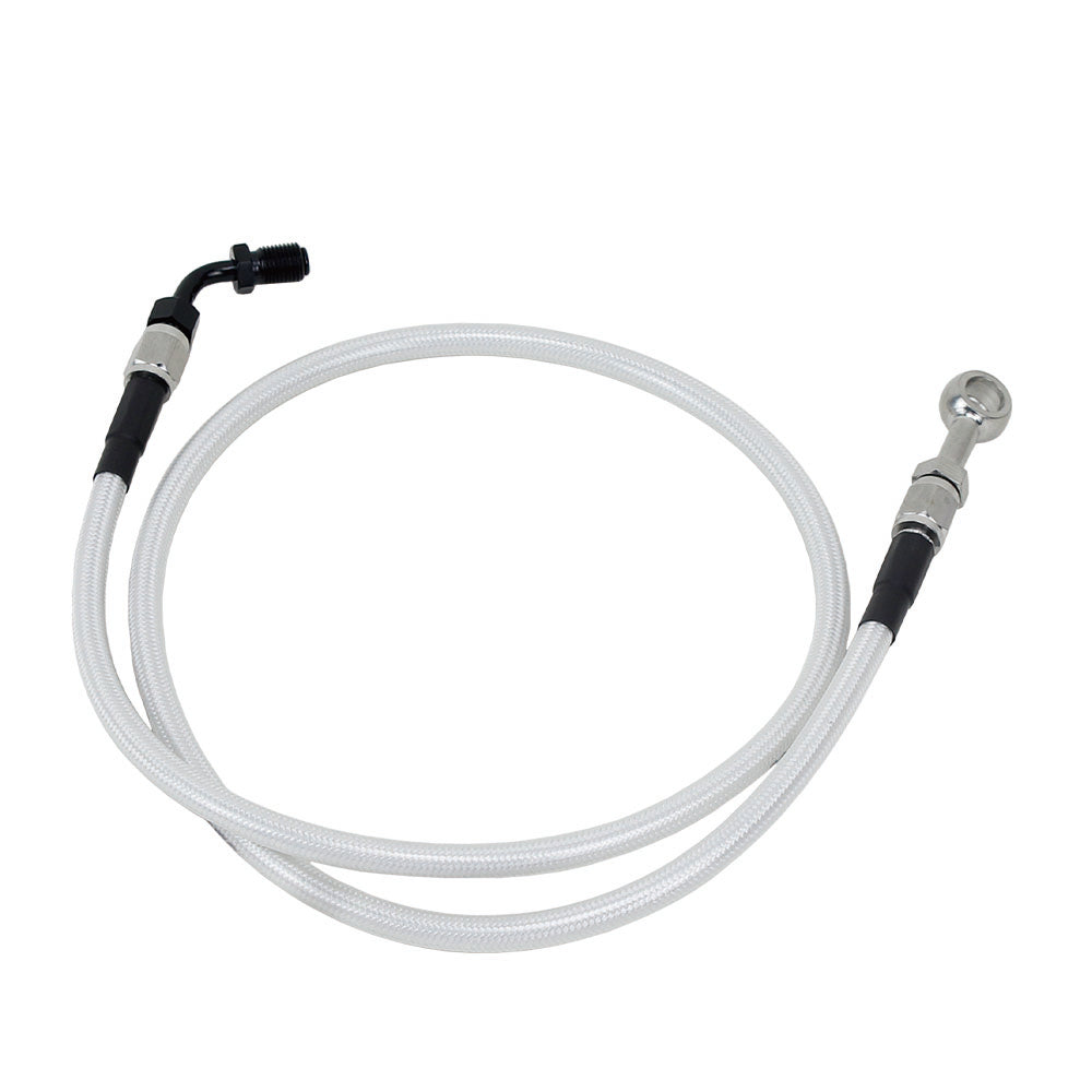 39.3" White Silve Upper Brake Line for Harley 18-Later Softail Models