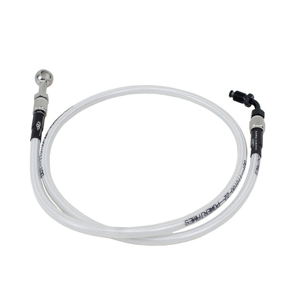 27.5" White Silve Upper Brake Line for Harley Davidson 18-Later Softail Models