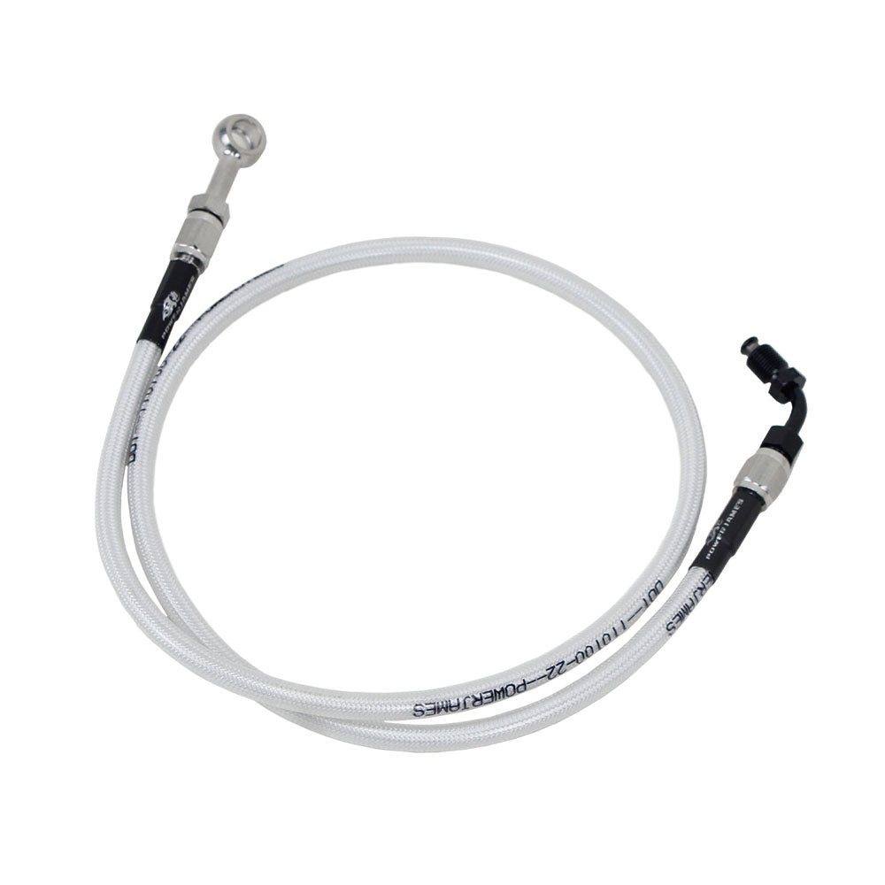 27.5" White Silve Upper Brake Line for Harley Davidson 18-Later Softail Models