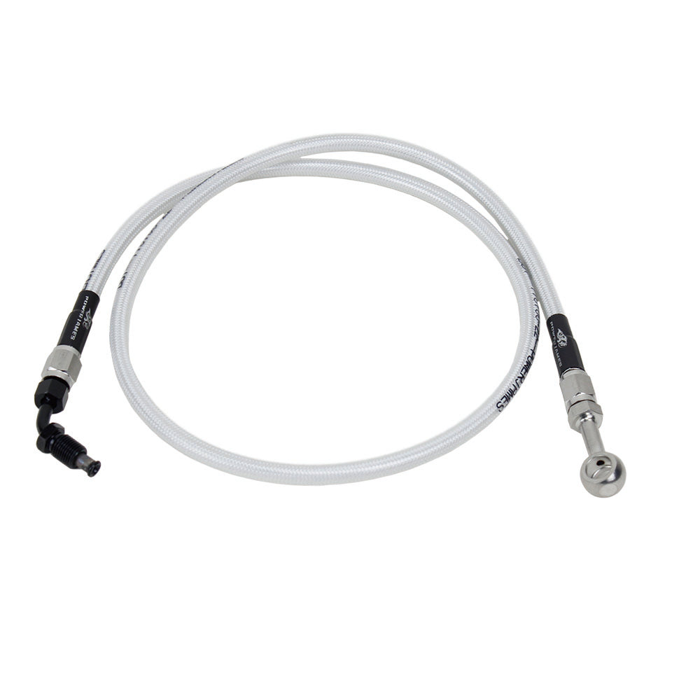 27.5" White Silve Upper Brake Line for Harley Davidson 18-Later Softail Models