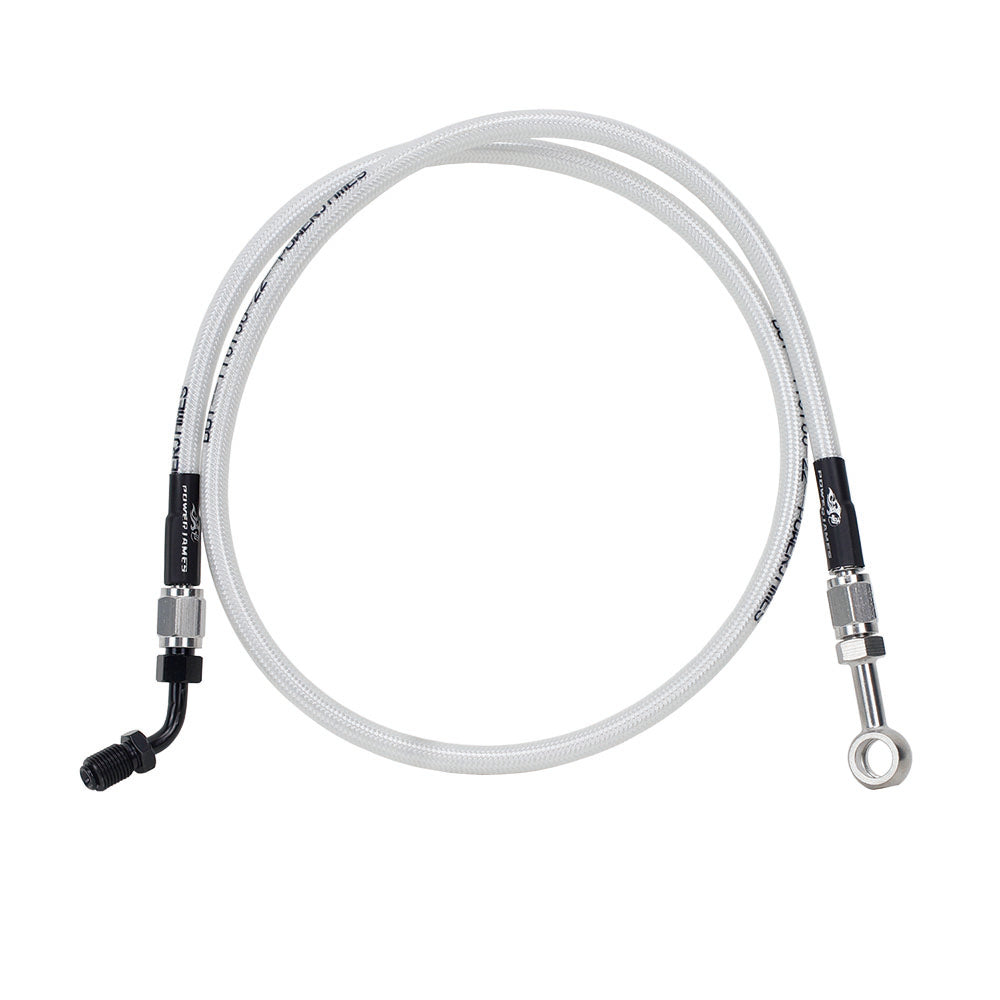 27.5" White Silve Upper Brake Line for Harley Davidson 18-Later Softail Models