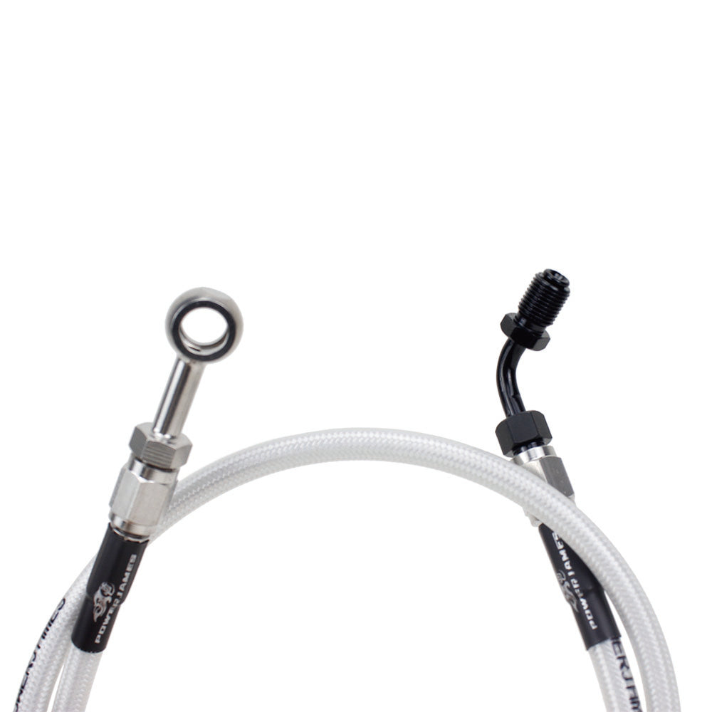 27.5" White Silve Upper Brake Line for Harley Davidson 18-Later Softail Models