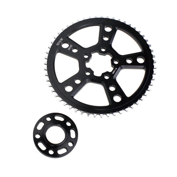 55-Tooth Rear Wheel Chain Pulley Sprocekt and Spacer for Harley Davidson 07-Later 6 Speed Models - 0