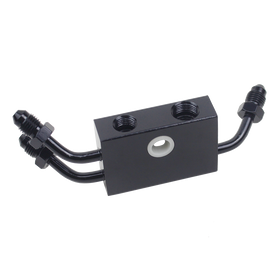 Front Upper Brake Line adapter for 12-17 Dual-disc Dyna models w/ ABS