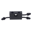 Front Upper Brake Line adapter for 12-17 Dual-disc Dyna models w/ ABS-2