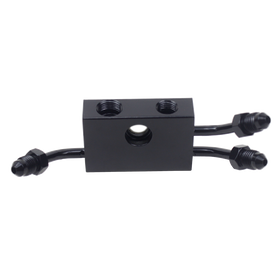 Front Upper Brake Line adapter for 12-17 Dual-disc Dyna models w/ ABS - 0