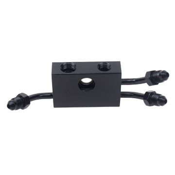 Front Upper Brake Line adapter for 12-17 Dual-disc Dyna models w/ ABS - 0