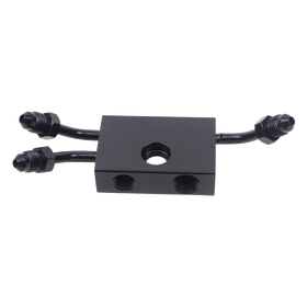 Front Upper Brake Line adapter for 18-later Dual-disc Softail and 16- 22 XL models w/ ABS