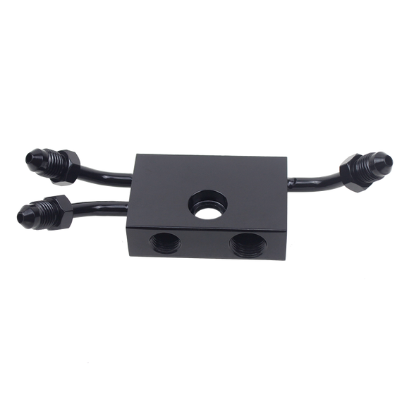 Front Upper Brake Line adapter for 18-later Dual-disc Softail and 16- 22 XL models w/ ABS