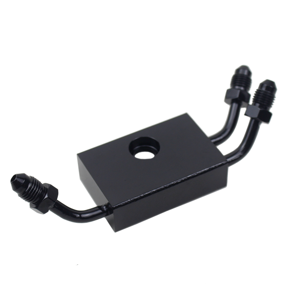 Front Upper Brake Line adapter for 12-17 Dual-disc Dyna models w/ ABS