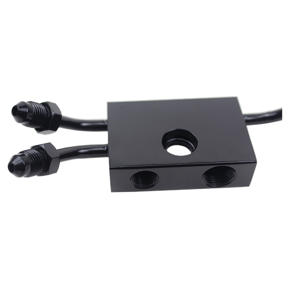 Front Upper Brake Line adapter for 18-later Dual-disc Softail and 16- 22 XL models w/ ABS